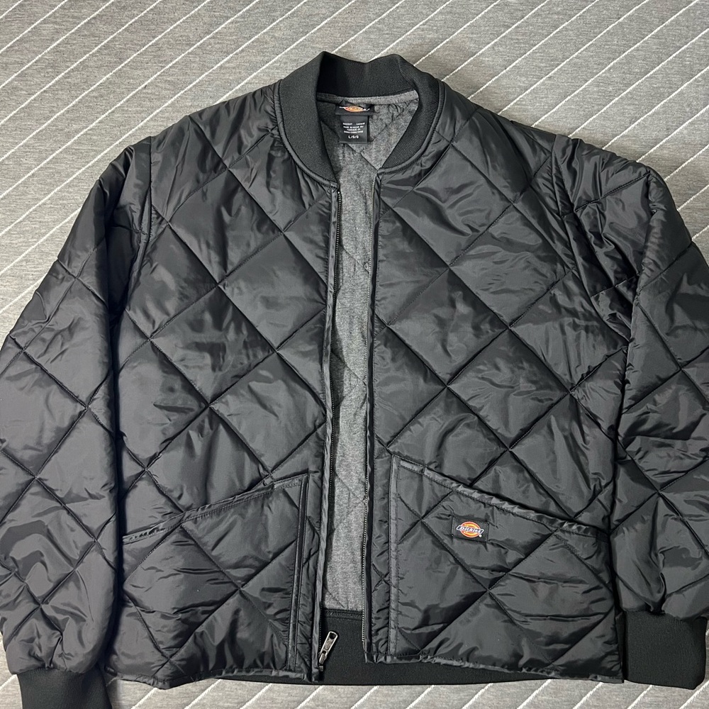 Dickies Diamond Quilted Jacket, Black Large
